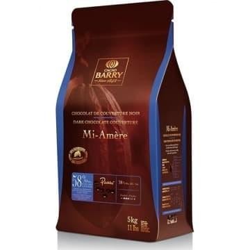 

Baru Cacao Barry Callebaut Mi Amere 5kg 58% Dark Chocolate Couverture Asli