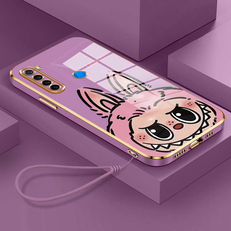 Casing Hp Untuk Xiaomi Redmi Note 8 Note 8 Pro Case Casing pola Plush lucu Kesing HP Cesing tali ber