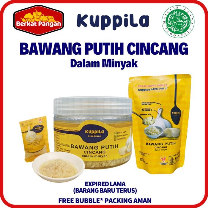 

promo bawang putih cincang dalam minyak kuppila 250g