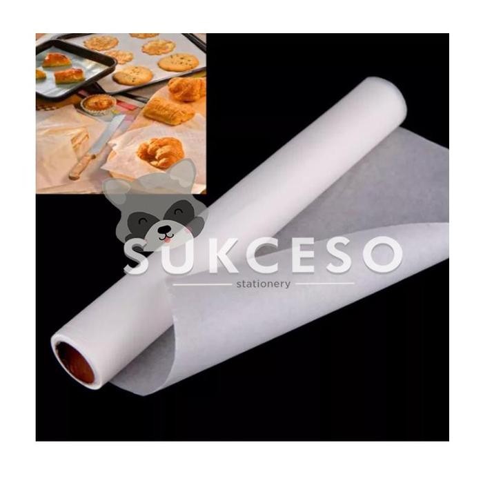 TERJAMIN Kertas Roti Putih Plano Roll/ Baking Paper Murah