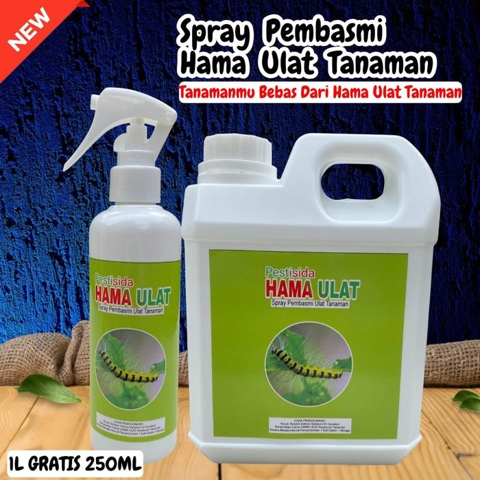 Pilihan- Pestisida Spray Pembasmi Hama Ulat Tanaman Ulat Bulu 1 Liter+250Ml