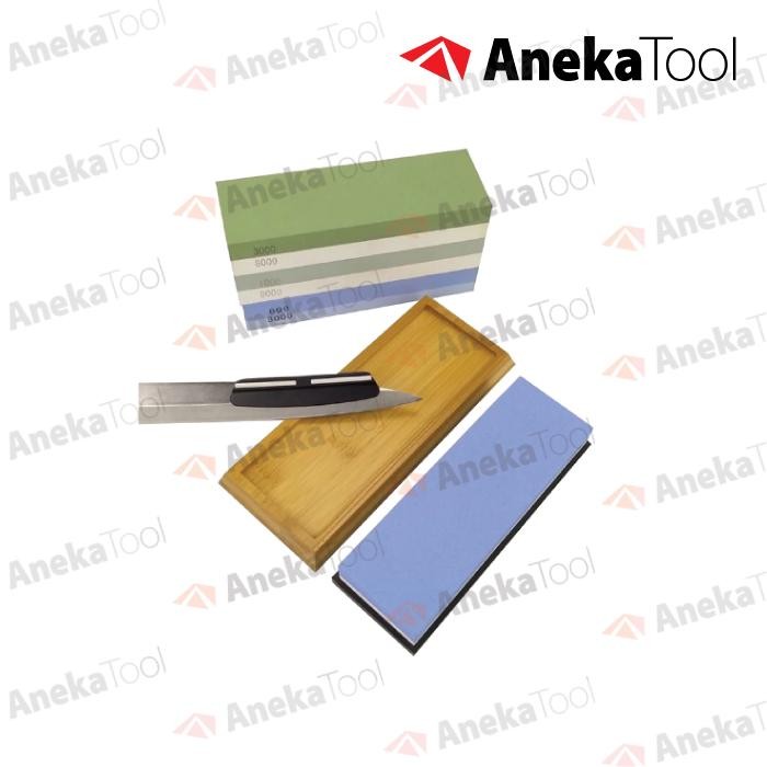 AT Batu Asah #400 1000 5000 10000 Pengasah Pisau Natural Whetstone