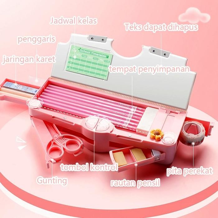 

JAVA K001PLUS Kotak Pensil Multifungsi Motif Kartun Untuk Laki Laki Perempuan / Kotak Pensil