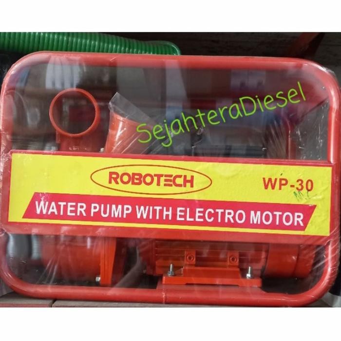 Pompa air irigasi sawah ROBOTECH WP-30(3")Waterpump with elektromotor