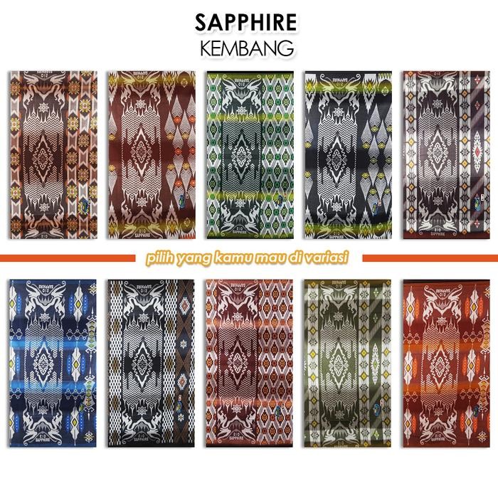 SARUNG SAPPHIRE MOTIF KEMBANG