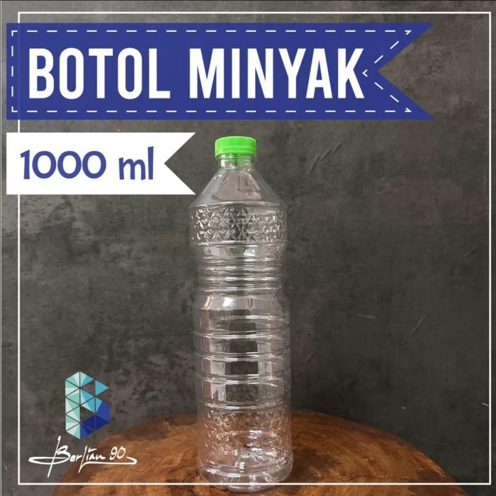 Botol Plastik Minyak 1000 ml Botol Jus 1000 ml Botol Kopi 1000ml Bening