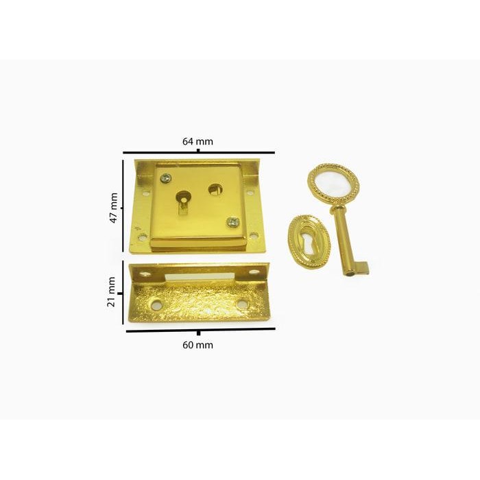 Antique Lock / Kunci Laci / Lemari Antik Y8404 S Atas