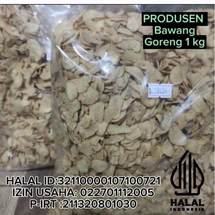 

NEW PRODUK BAWANG GORENG PUTIH 1 KG RENYAH KRIUK FOOD SNACK REE RAIN