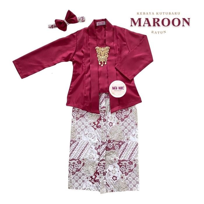 Kata Kids Kebaya Anak Kutubaru KATUN Panjang / Setelan Kebaya Anak