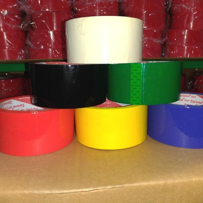 

LAKBAN WARNA 48MM X 50 METER TARUNA / OPP BLOK WARNA 2 INCH X 50 METER