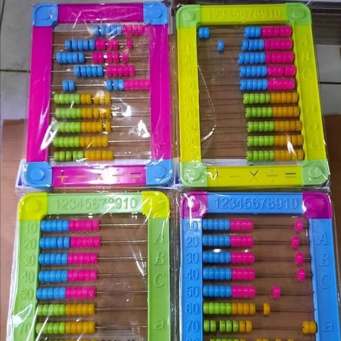 Alat Itung Sempoa Besar - Sempoa Import - Alat Hitung Anak - Kecrekan