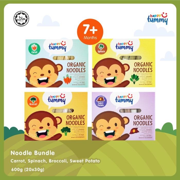 

Pilihan- Happy Tummy Organic Noodle / Mie Mpasi Organik Bayi Anak 150Gr