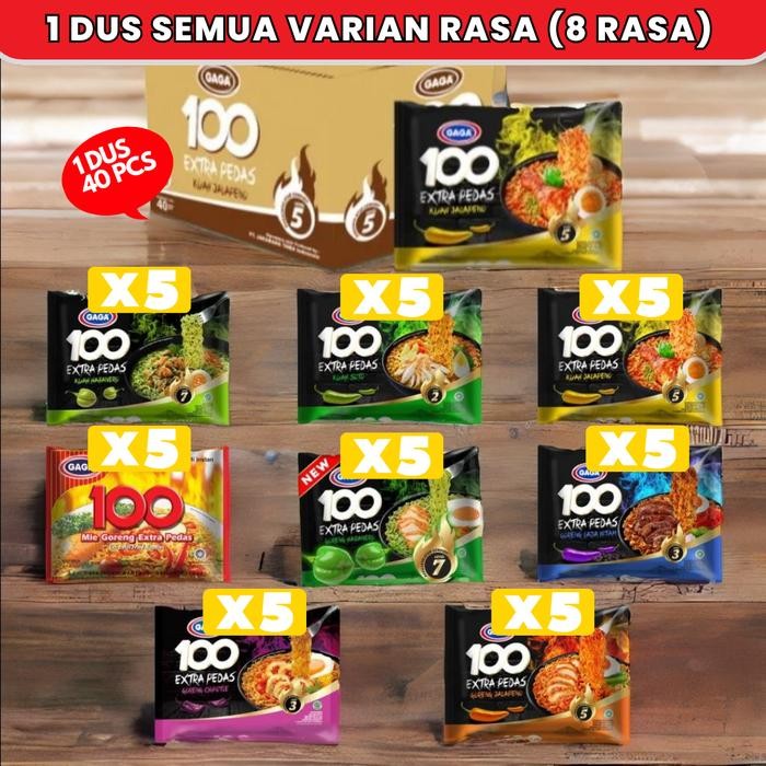 

Pilihan- [1 Dus - 40 Pcs 8 Rasa] Grosir Mie Instan Gaga 100 8 Rasa Isi 40 Bungkus Semua Varian