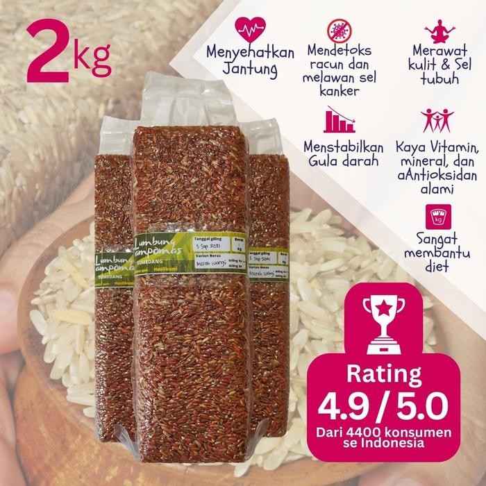 

Pilihan- Beras Merah Lumbung Tampomas 2Kg (Premium)