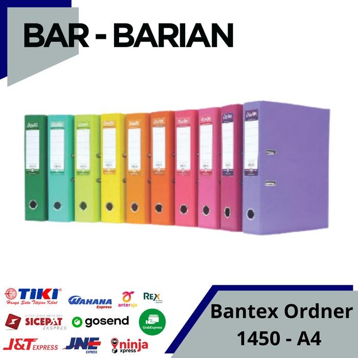 

jjm - ORDNER BANTEX A4 1450 / BANTEX LEVER ARCH FILE PP UKURAN A4 1450