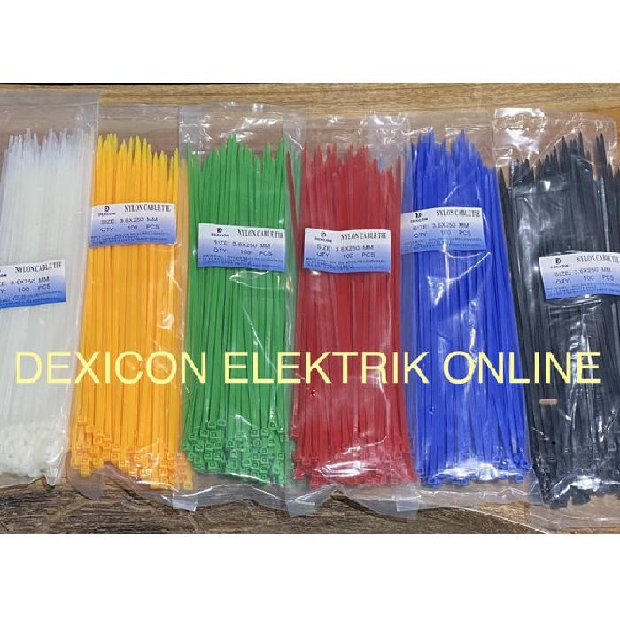 

jjm - Kabel ties/cable ties/ties/kabel ties 25 cm/tali ties/ties warna/Cv
