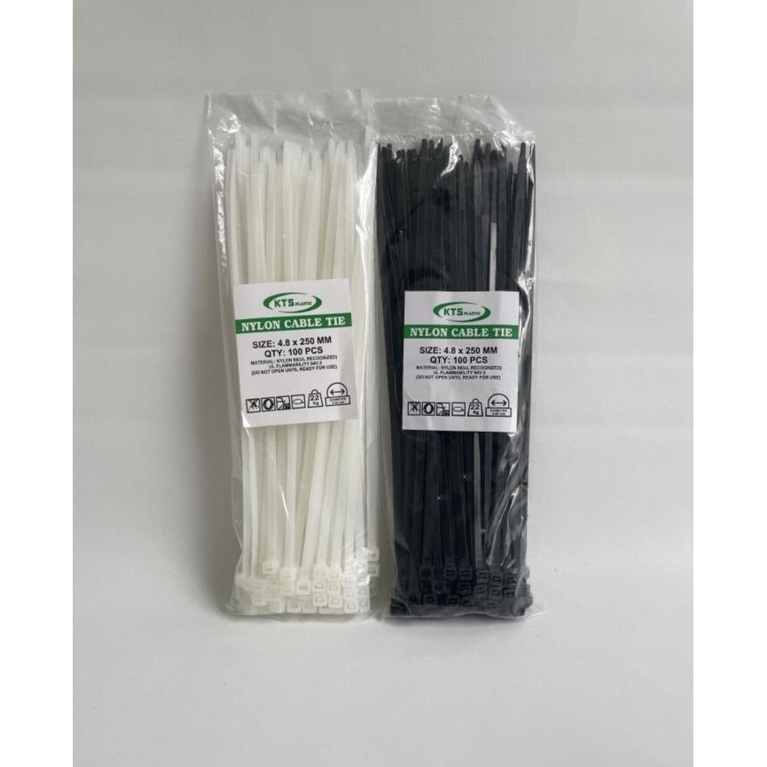 

jjm - Kabel Ties Cable Tie 4.8x 250mm (25cm) CV 250 Kualitas baik