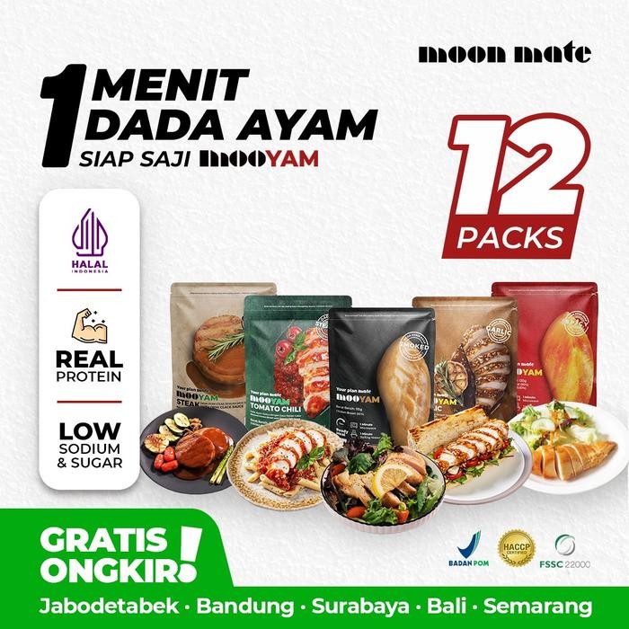 

Moonmate Dada Ayam Siap Saji MOOYAM 12 Packs (High Protein, Low Garam & Gula)