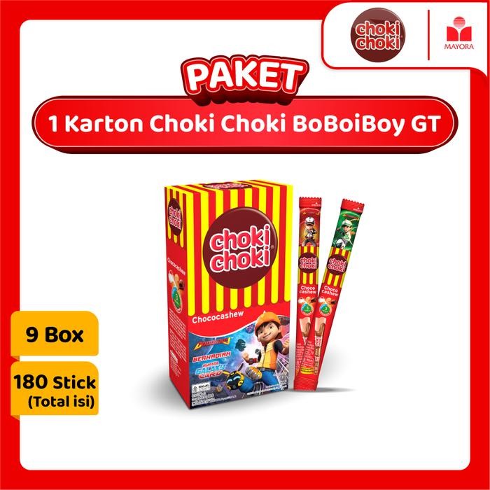 

Paket 1 Karton Choki Choki Cashew BoBoiBoy GT