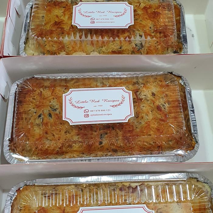 

Potato Gratin isi daing sapi dan jamur ukuran 10 x 20