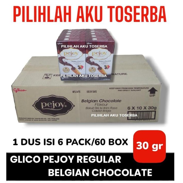 

Glico PEJOY REGULAR BELGIAN CHOCOLATE / COKELAT - ( HARGA 1 DUS )