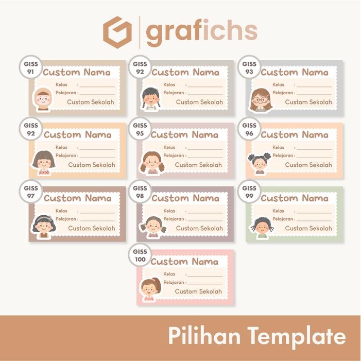 

Pilihan- [20 Pcs] Stiker Nama Alat Tulis Sekolah Giss91-100 By Grafichs