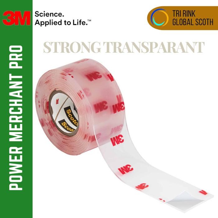 

Pilihan- Double Tape Strong Merk 3M Mounting Tape Transparent