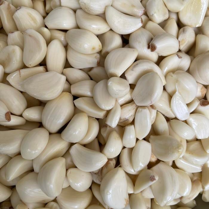 

Pilihan- Bawang Putih Kupas Fresh / Hanom Kupas /Banci Kupas