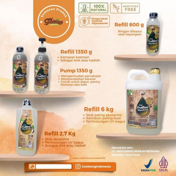 

Pilihan- Gula Singkong Gulakong New Packaging 2,75 Kg