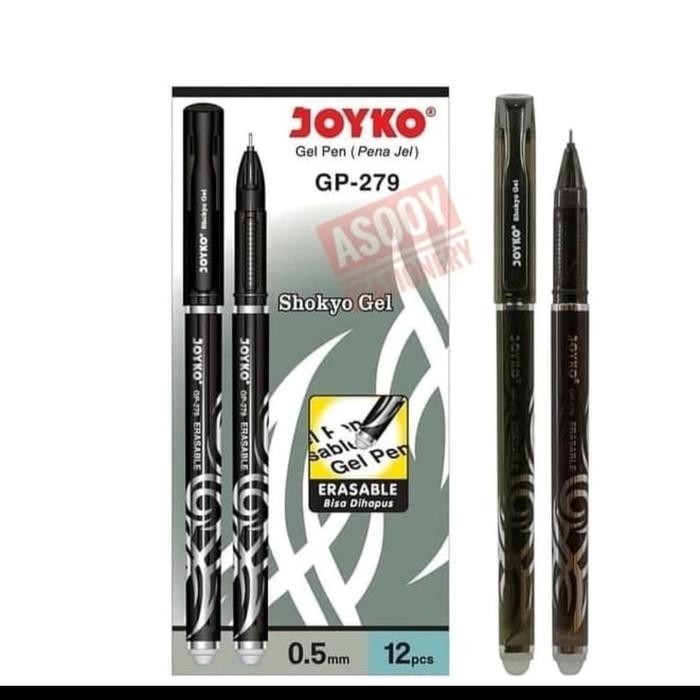 

Khusus Grab! Pen Gel Bisa Dihapus Joyko Gp 279 Hitam Aja Stationery