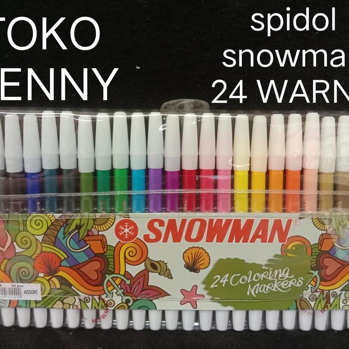 

Spidol Snowman 24 Warna 1 Paket - Alat Tulis - Stationery
