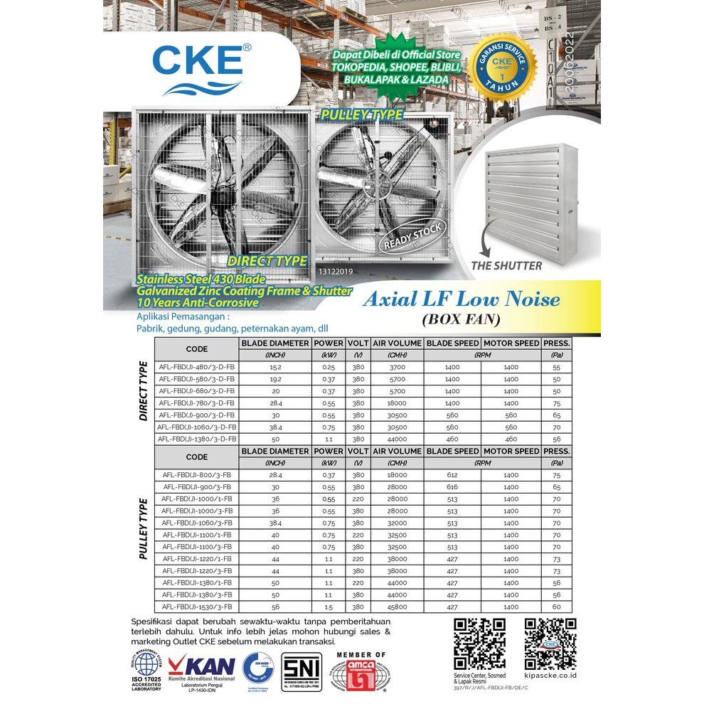 BLOWER EXHAUST FAN GUDANG INDUSTRI DAN KANDANG AYAM 50