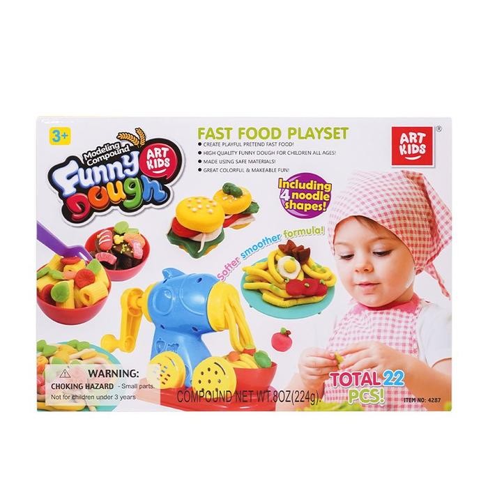 OhSome ART KIDSfunny dough fast food set Toys