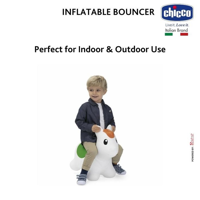 CHICCO Toy Inflatable Bouncer 2Y+ / Kuda Kudaan Anak / Kuda Kudaan Karet / Kuda Karet Mainan Anak