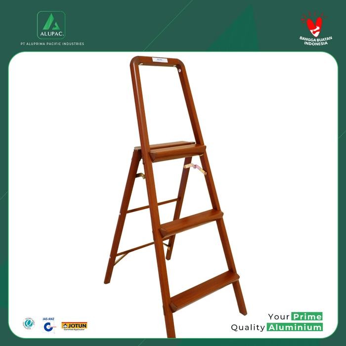 ALUPAC - MALIBU Tangga Lipat Aluminium Corada dengan Handle Pegangan