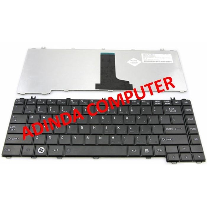 Keyboard Laptop Toshiba Satellite C600 C640 - Hitam