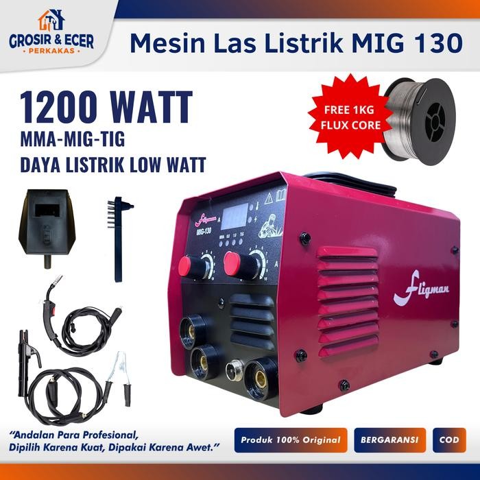 Mesin Las Murah Mig Listrik Trafo Las Welding Inverter Las Tanpa Gas Travo Inverter MIG 250 Mesin