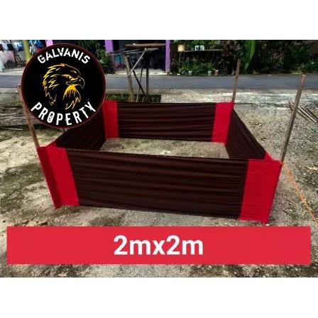 Geber ayam aduan / ring ayam laga / Keber ayam jago kain tebal 2 x 2m