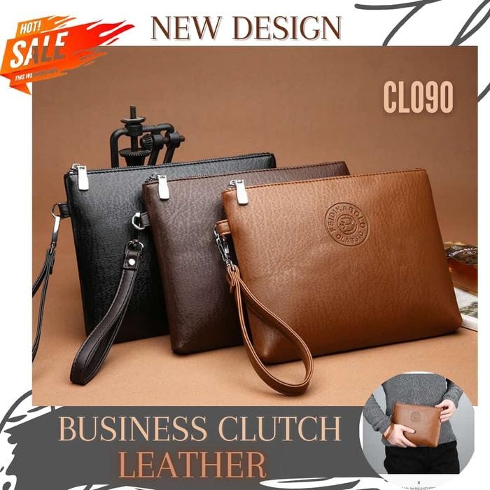 Eiger Wallets - Cl090 - Classic Business Clutch Kulit Pria Wanita Handbag Pesta Leather Branded