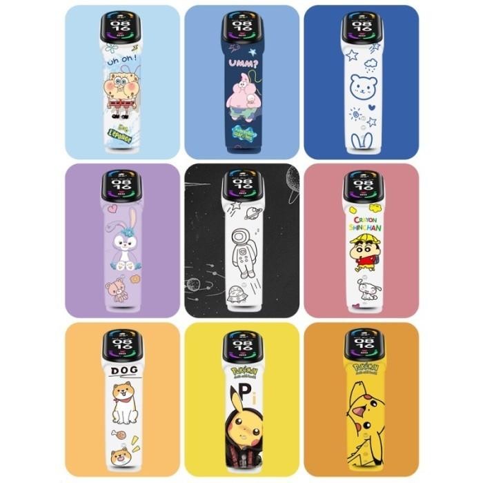 Strap Mi Band Motif Lucu Mi Band 6 Mi band 5 Mi band 4 Mi Band 3 Tali