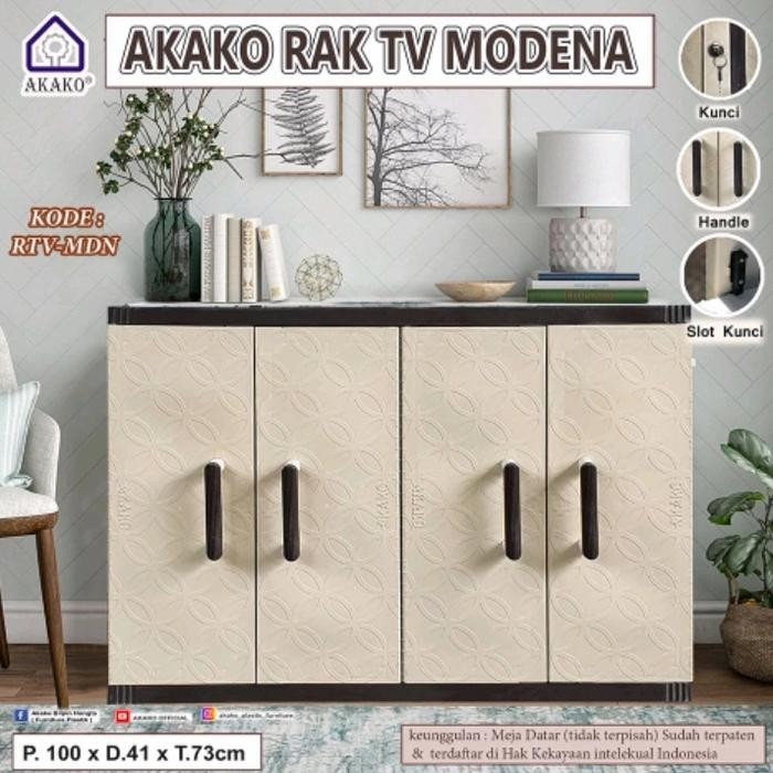Rak Tv Plastik Akako Modena 4 Pintu