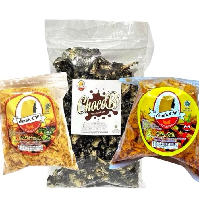 

ASLI Emak Cw - 3Pcs Paket Nage 80 ( Pedas Sangat , ChocoBi 500G , Pedas Bilis ) READY STOCK