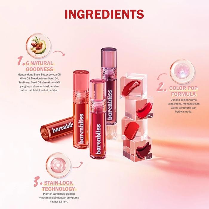 BNB Barenbliss Peach Makes Perfect Lip Tint/Lip Matte/Lip Cream/Lip Velvet
