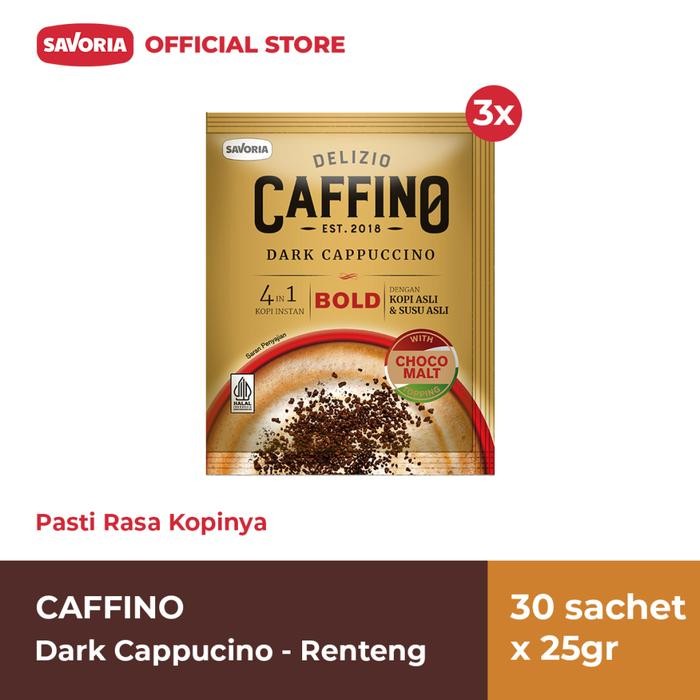 

Pilihan- Caffino Dark Cappuccino Renteng - Bubuk Kopi Instan 30 Sachet X 25G