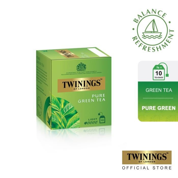

Pilihan- Twinings Teh Hijau Celup (Pure Green Tea) 10X2G