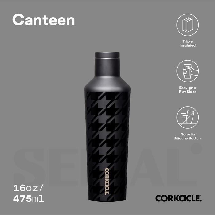 

Pilihan- Corkcicle Canteen 16Oz - Onyx Houndstooth