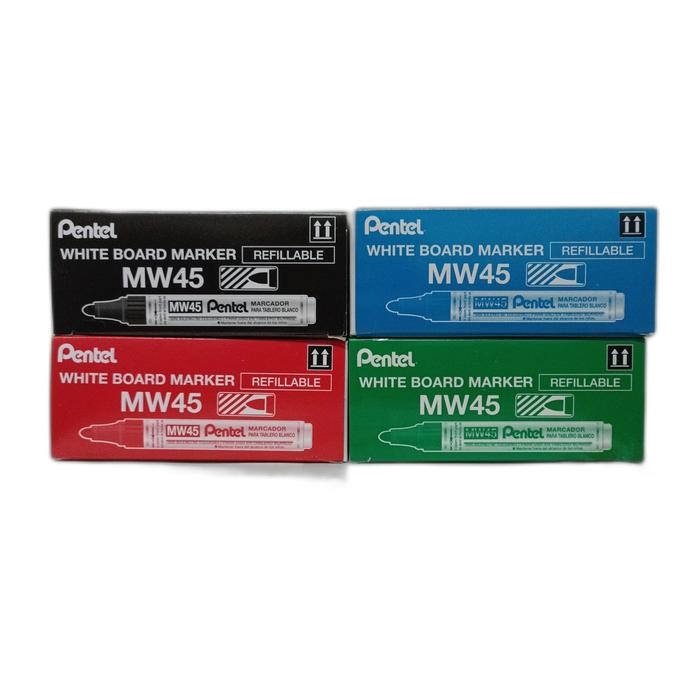 

Whiteboard Marker Pentel Mw45 Spidol Papan Tulis / 1 Pack Isi 12 Pcs