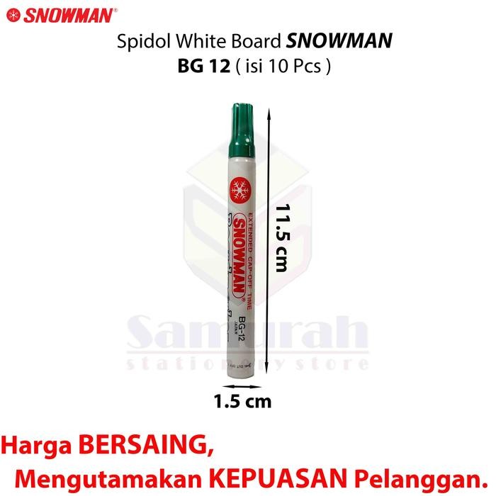 

Spidol White Board Snowman Bg 10 Warna / Bg-10 Papan Whiteboard Besar Campur Warna Set
