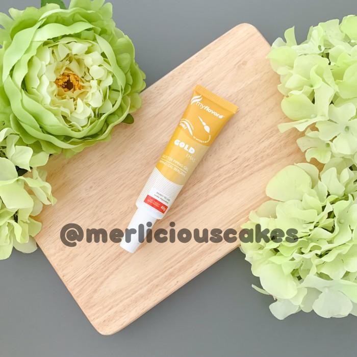

Umbara.shop My Flavor Gold Glitter Piping Gel Tulisan Cake Kue 40 Gram