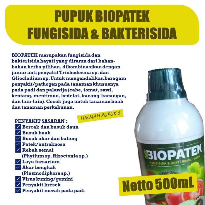 BIOPATEK REKOMENDED FUNGISIDA DAUN KERITING PADA TANAMAN CABAI 500 ML